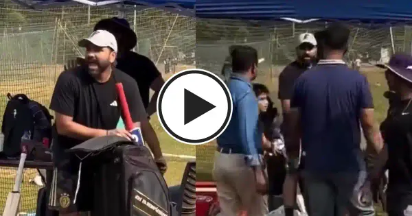 Rohit scolds security for stopping young fan
