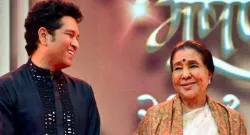 sachin tendulkar and asha bhosle