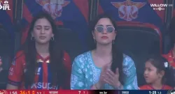 Sara Tendulkar and Saniya Chandok seen at Ekana Stadium