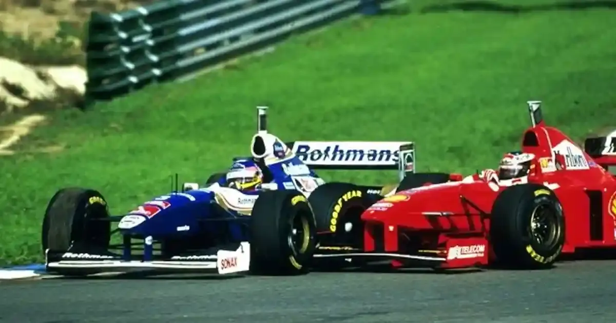schumacher vs villeneuve in 1997
