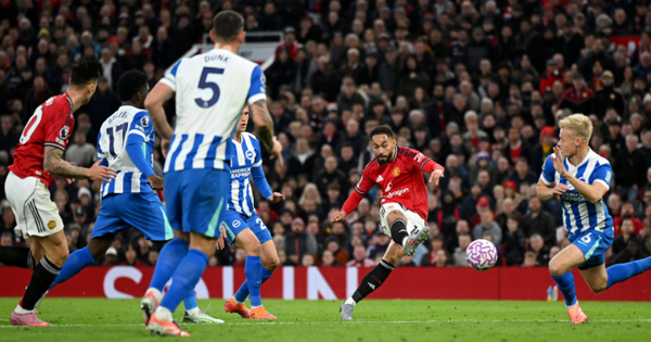WATCH: Matheus Cunha scores his first goal for Manchester United during Premier League clash against Brighton