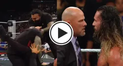 seth rollins defeats roman reigns cm punk and la knight on monday night raw sportstiger