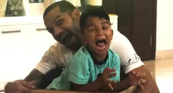 shikhar dhawan shares emotional post for his son