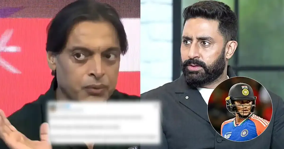 shoaib akhtar calls abhishek sharma as abhishek bachchan on live tv actor s reply wins hearts sportstiger