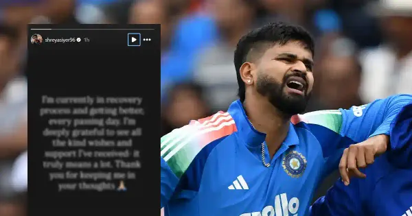 Getting better every passing day: Shreyas Iyer shares first message after rib injury horror