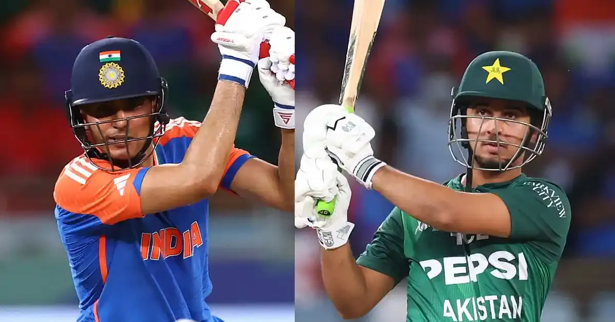shubman gill and saim ayub