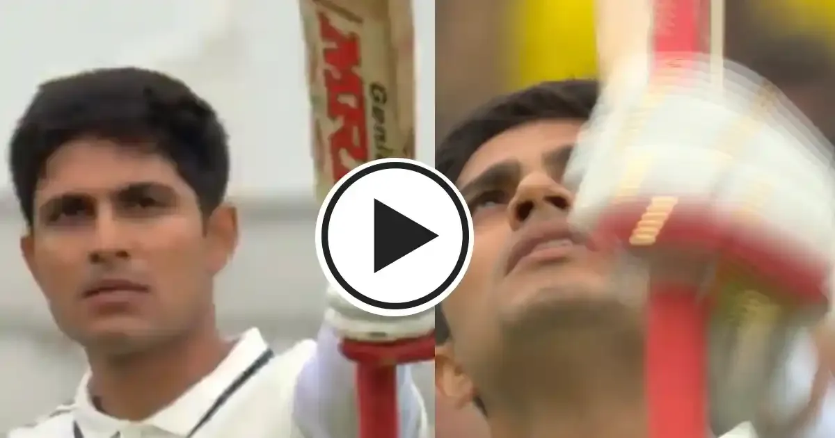shubman gill celebrates his ninth test hundred in style vs england at old trafford in manchester