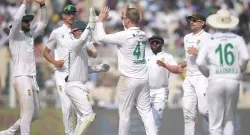 simon harmer stars as south africa register their first win over india in 15 years go 1 0 up in the series sportstiger