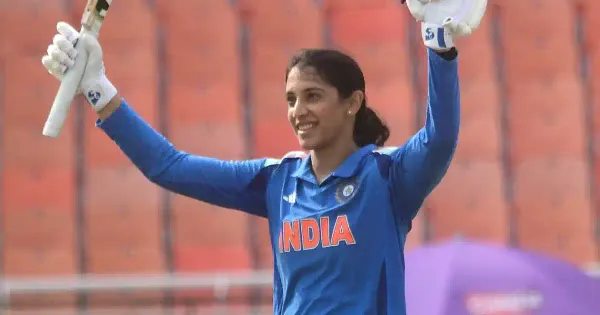 smriti mandhana ind 4 centuries in 2025