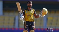sumit ghadigaonkar hits stunning fifty to guide charaideo sunrisers to a seven wicket win over jorhat stallions
