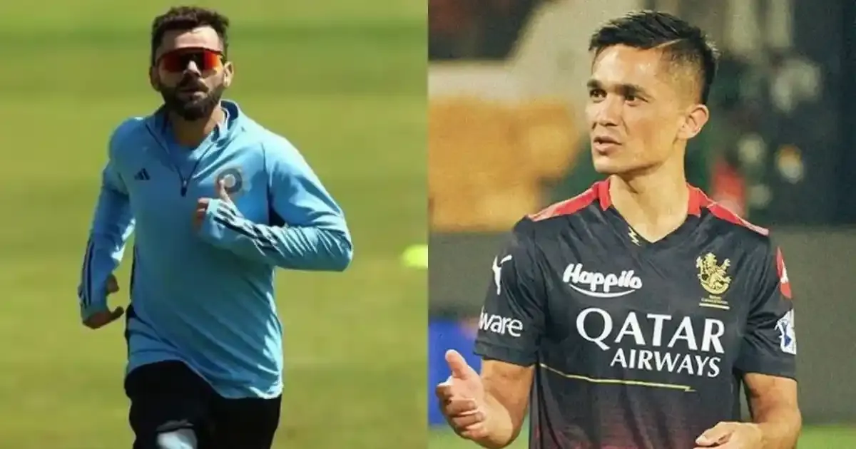 sunil chhetri reveals virat kohli s fitness test