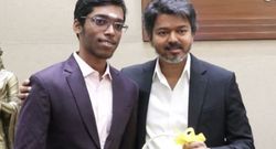 tamil nadu cm vijay meets r praggnanandhaa awards 50 lakh for becoming first indian to win norway chess title