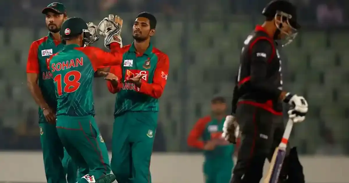 uae 82 all out in 2016 vs bangladesh