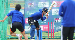 vaibhav sooryavanshi hit ball during net practice
