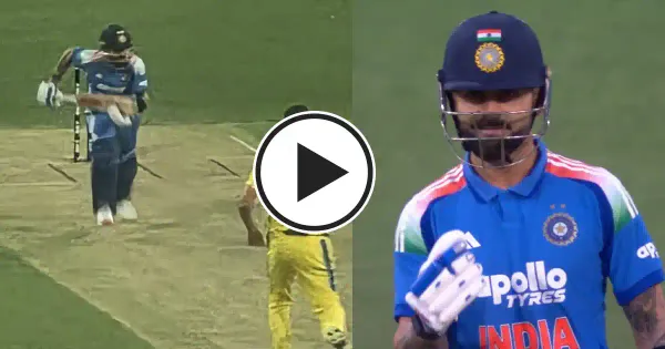 WATCH: Virat Kohli celebrates his first run on return in third ODI vs Australia; video goes viral