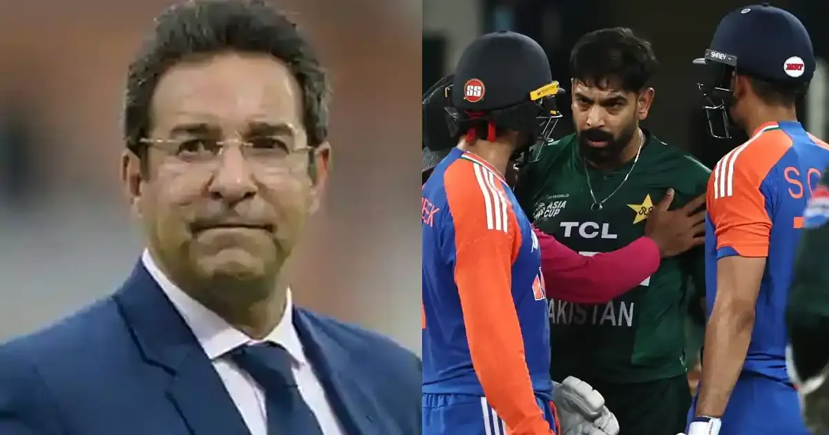 wasim akram side by side with ind pak
