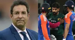 wasim akram side by side with ind pak