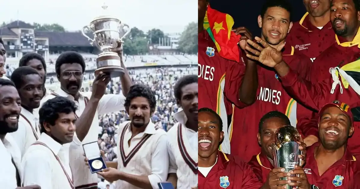 west indies 25 years from cwc 1979 to ct 2004 wins 