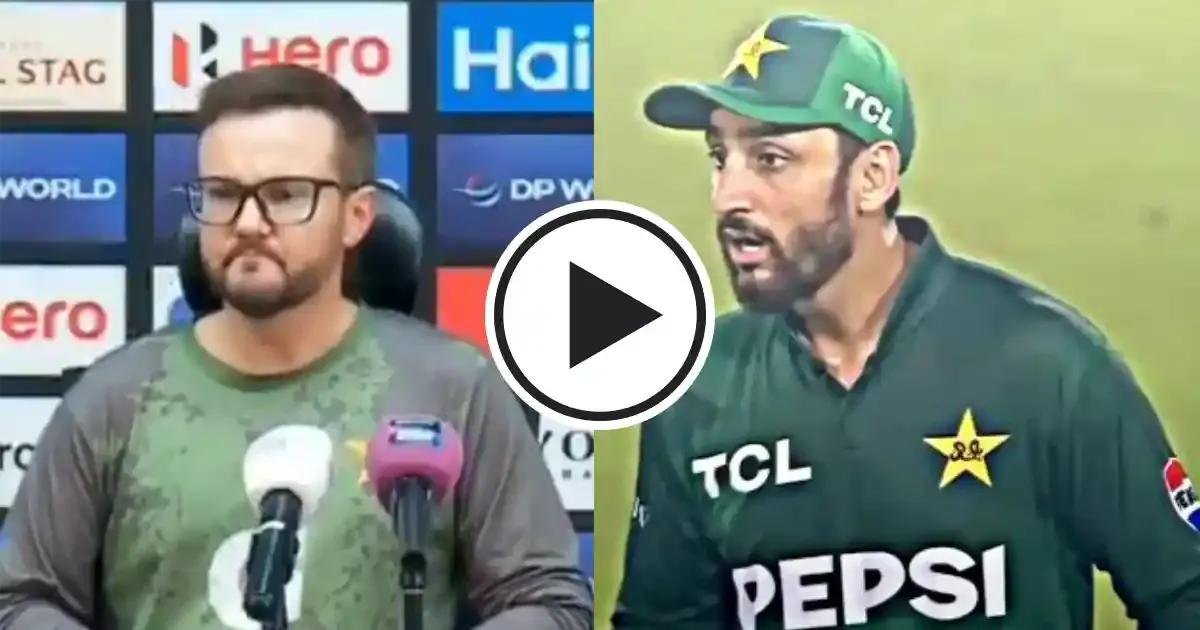 why did salman ali agha skip post match presentation sportstiger