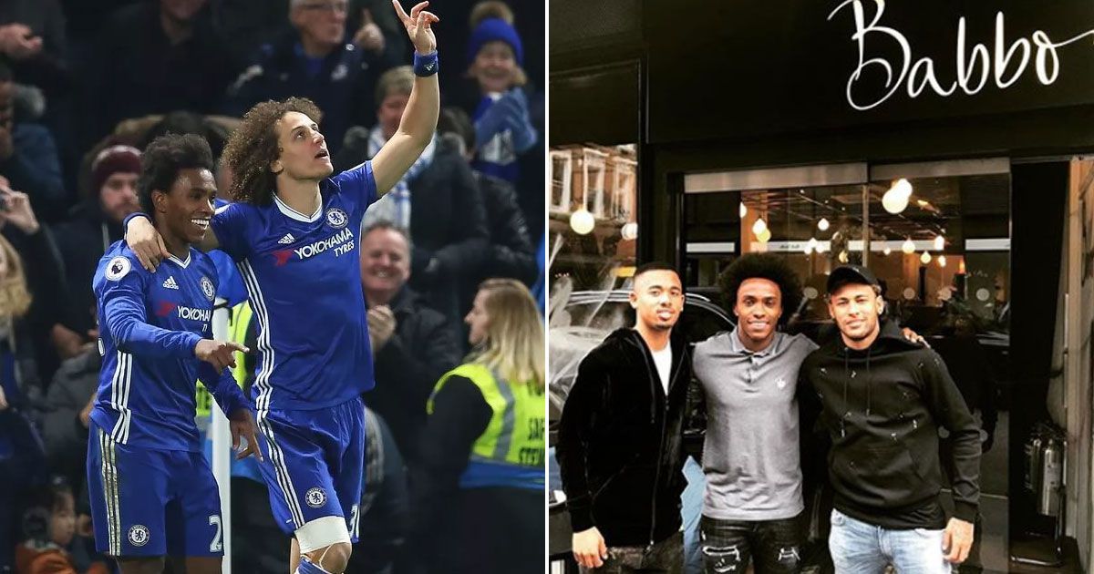 willian and david luiz babbo