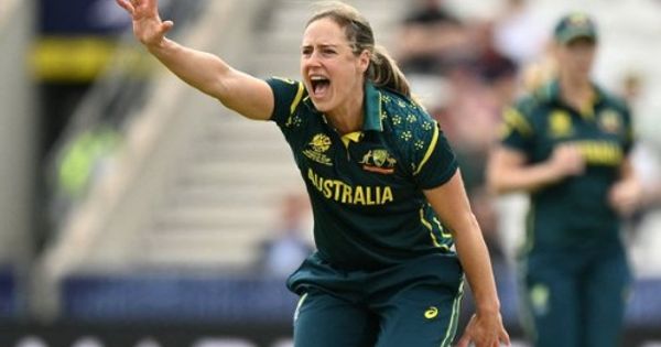 x reacts as australia women dominate england women in final of 2026 women s t20 world cup