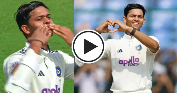Watch Jaiswal's celebration after stunning century